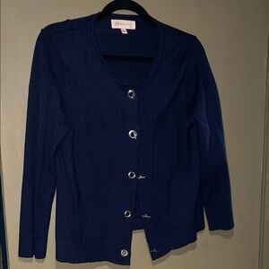 Philosophy Deep Blue Button-Up Cardigan